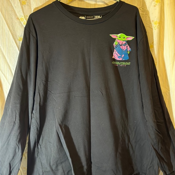 Neff Star Wars Mens XXL Black Long Sleeve The Child Tee Grogu - Picture 2 of 5